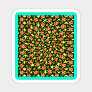 Cute Tropical Flower Pattern Magnet