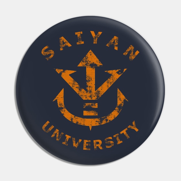 Saiyan University (gold) Pin by karlangas