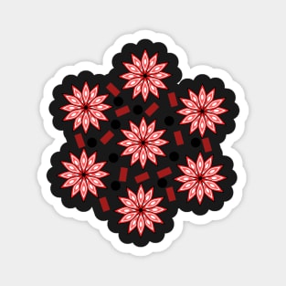 Floral turmoil Magnet