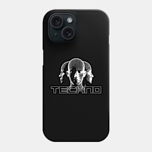 techno heads design Phone Case