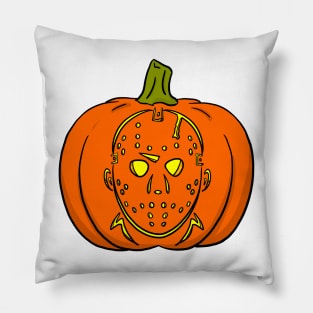 Jason Friday the 13th Jack-o-Lantern Pillow