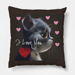 "Loving Cat" Pillow