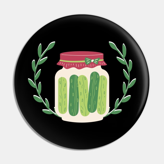 Premium Pickle In Jar Pin by NICHE&NICHE
