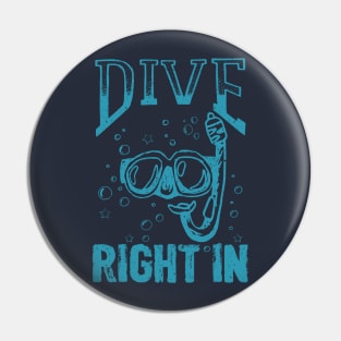 Dive Right In (Scuba Diving) Pin