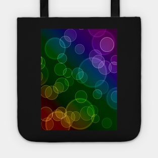 rainbow bokeh Tote