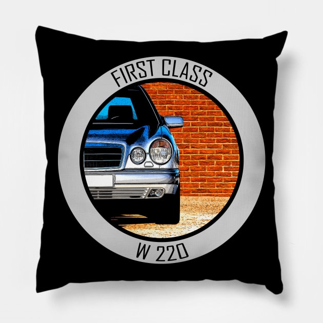 Mercedes Benz W210 - e class - first class Pillow by WOS