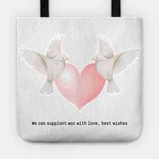 Embracing Peace: Love & Doves Design Tote