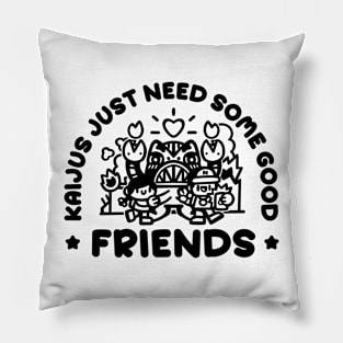 Kaijus just need friends V Pillow