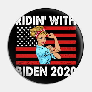 Ridin With Biden Shirt 2020 Vote Joe Biden Pin