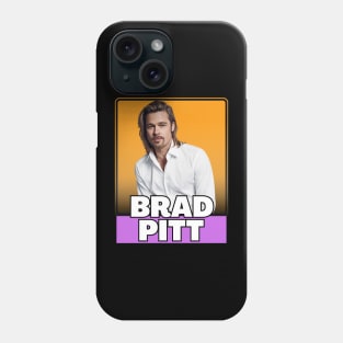 Brad pitt (80s retro style) Phone Case