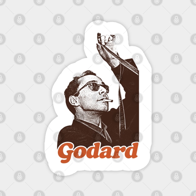 Jean-Luc Godard  † Retro Fan Art Magnet by unknown_pleasures