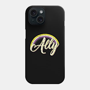 Proud Ally Non-binary Flag LGBT Pride Phone Case