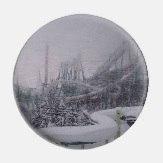 Rollercoaster in a Snowstorm Pin by HFGJewels