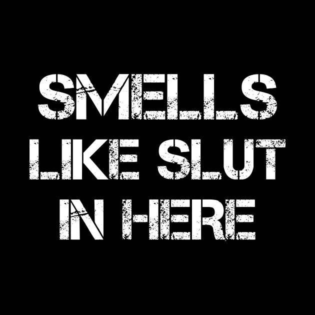 Smells Like Slut In Here funny, gift idea, funny saying by Rubystor