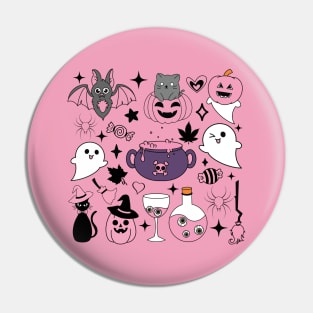 Breast Cancer Halloween Pin