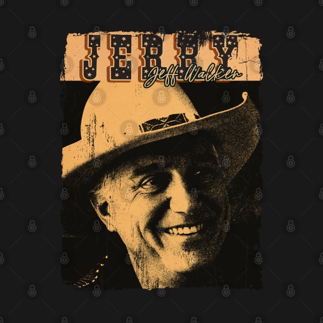 Art Drawing _ Jerry Jeff Walker vintage by freshtext Apparel10