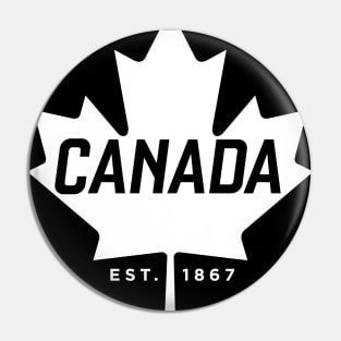 Canada Maple Leaf design - Canada Est. 1867 Vintage Sport Pin