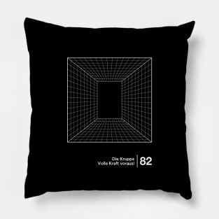 Die Krupps / Minimalist Graphic Fan Artwork Design Pillow