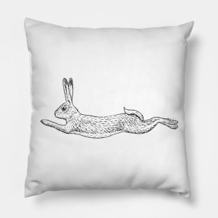 Running rabbit` Pillow