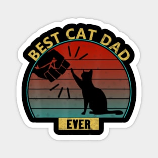 Best Cat Dad Ever Bump For Cat Lover Basic Magnet