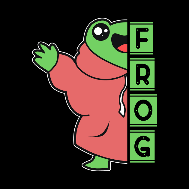 Funny Cool Frog by Imutobi