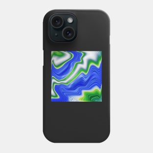 Blue and green layers Phone Case