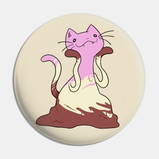 Ice Cream Kitty Pin