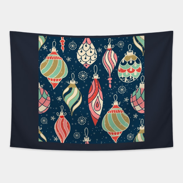 Christmas decoration balls Tapestry by NataliiaKu