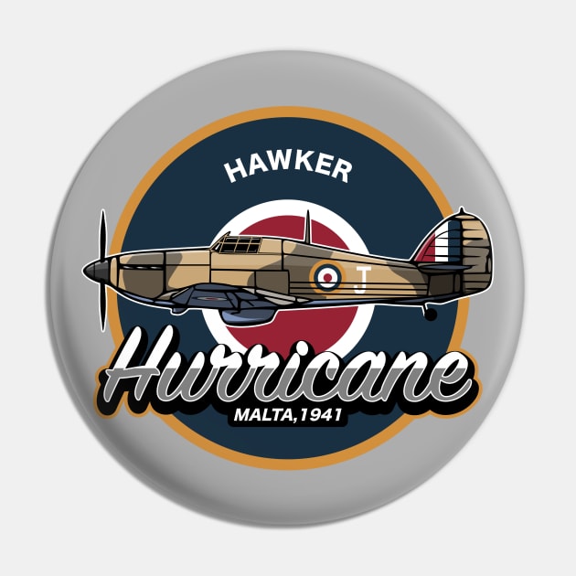 Hawker Hurricane Malta Pin by TCP