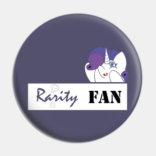 Rarity Fan Badge Pin