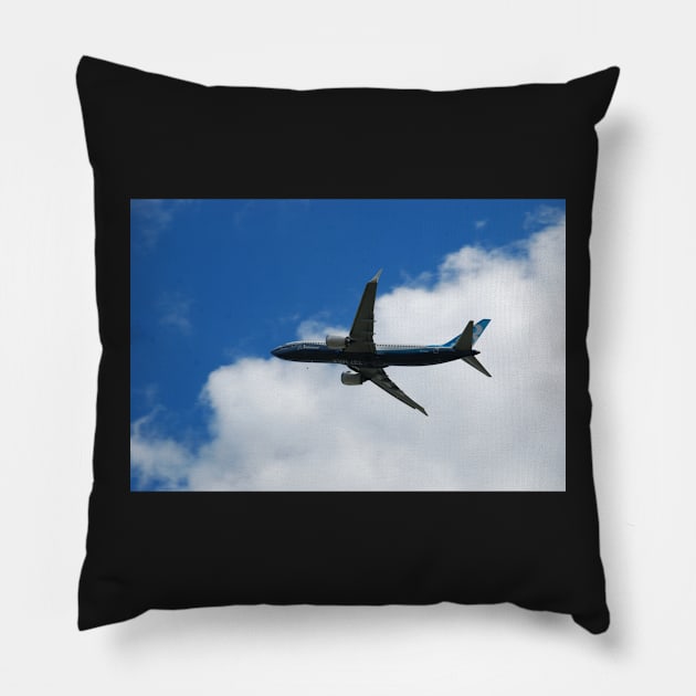 Boeing 737 Max - Boeing 100 years Pillow by RichardGibb