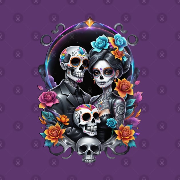 Parejas - Couples- Dia De Los Muertos by Absinthe Society 