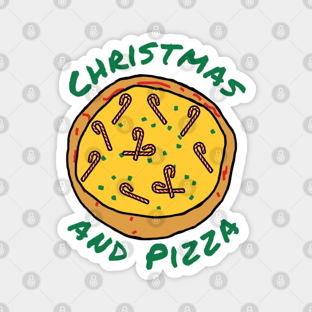 Christmas Food is Pizza Magnet by ellenhenryart