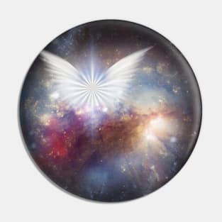 Wings of Angel in Vivid Space Pin