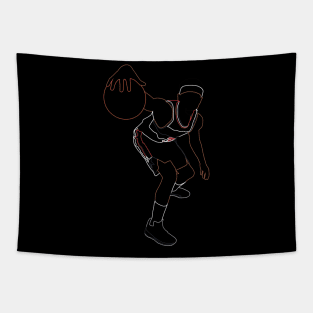 Bradley Beal Dribbling Neon Tapestry