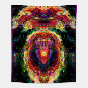 Abstract Digital Art Tapestries Teepublic