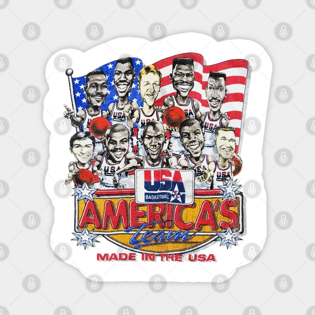 USA Basketball - America's Team - Jordan Barkley Bird Magnet by nicklower