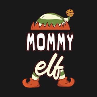 mommy elf family matching christmas T-Shirt