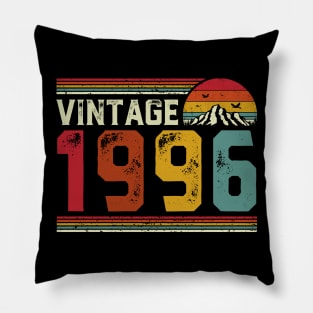 Vintage 1996 Birthday Gift Retro Style Pillow