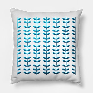 blue leaves Pillow