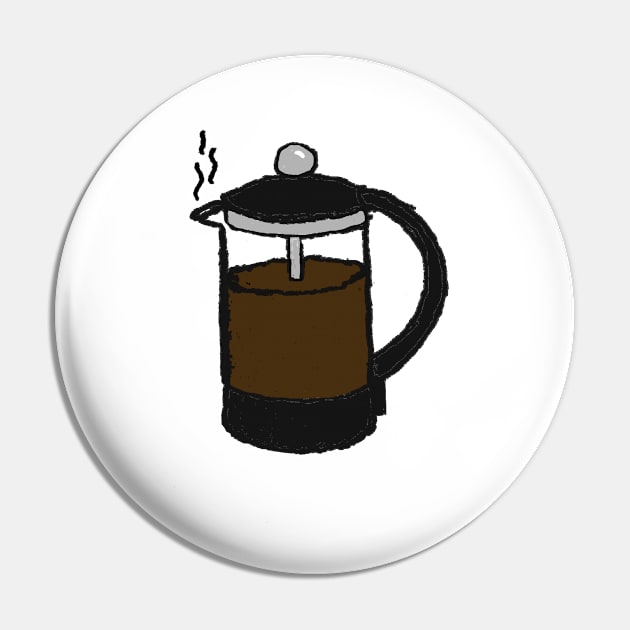 Coffee Plunger Pin by wanungara