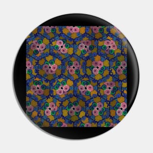 Bright Cute Attractive Floral symmetry Pattern Pin
