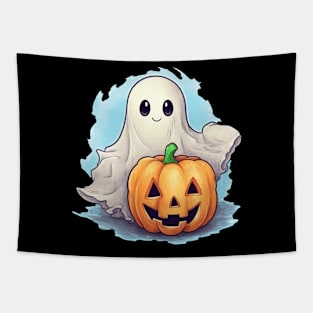 Cute Halloween Ghost Tapestry