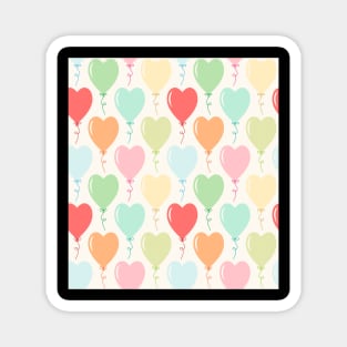 Bows Hearts Seamless Pattern Magnet