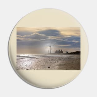 Artistic Northumbrian beach Pin