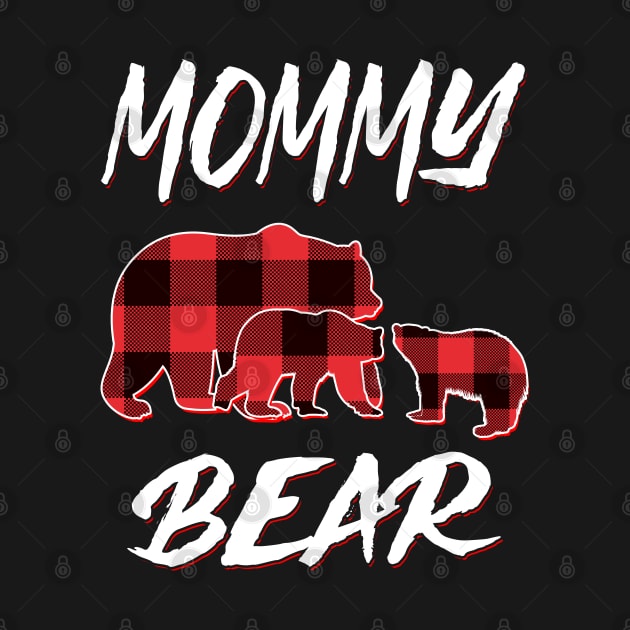 Mommy Bear Red Plaid Christmas Pajama Matching Family Gift by intelus