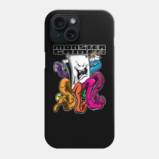 Monster Gamer Console with rainbow tentacles with take out Asian food container and chopsticks. Phone Case