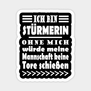 Stürmerin Fußball Spieler Tor Mädchen Sport Magnet