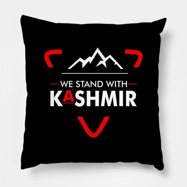 We Stand With Kashmir India Free Kashmir - Kashmiri Pride Pillow by mangobanana