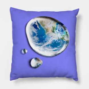 Save the earth Concept Global Warming Pillow